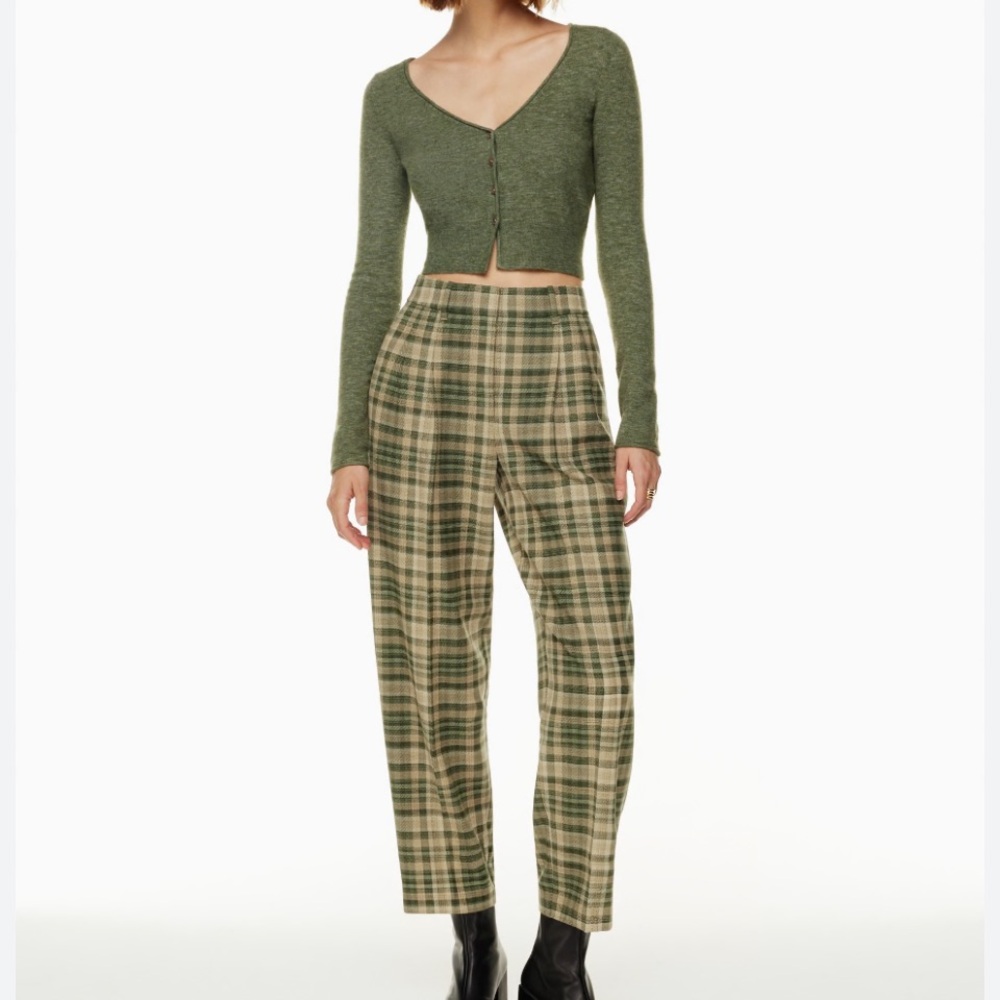 NWOT Wilfred Carrot Plaid Pants